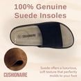 thumbnail image 4 of Cushionaire Ritual Suede Slide Sandals for Women - Slip On Womens Leather Sandals with Cushioned Cork Footbed and Arch Support, 4 of 18