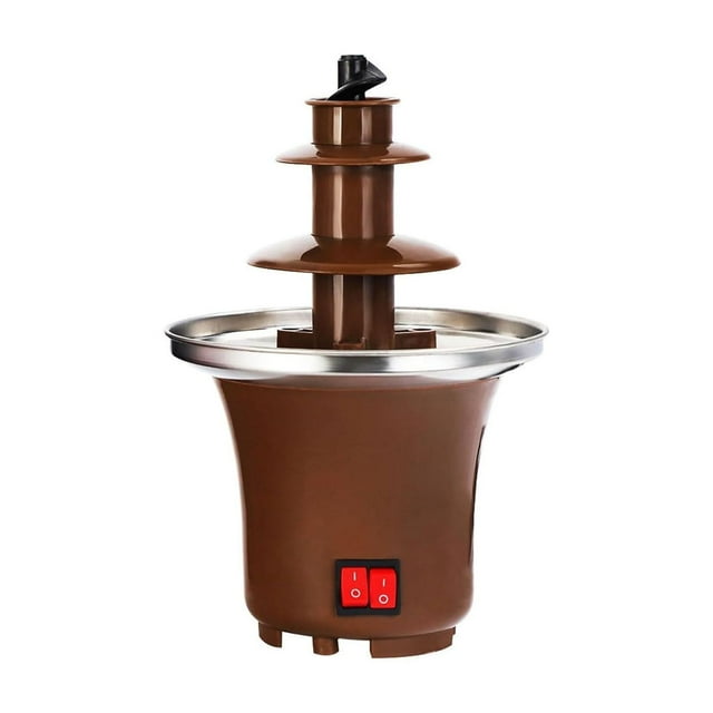 COM1950s Chocolate for Melting, Chocolate Fondue 3 Tier Chocolate Cheese Melting with 10Oz Capacity Stainless Steel Mini Chocolate for Parties Weddings, Fondue Chocolate Melting Chocolate