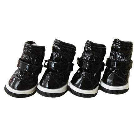 StarBay Sport Shoes 4Pcs Pet Shoes Solid Color Non-slip Waterproof Fashion Pet Boots for Small Dogs Pet Sneakers