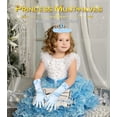 thumbnail image 4 of Princess Dress Up Accessories Princess Gloves,&nbsp; 7pcs Dress Up Set for Toddler Girls with Princess Crown, Wand, Gloves, Necklace, Earrings, Bracelet and Ring, Costume Toys for 3-6 yr Little, 4 of 7