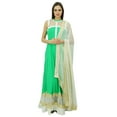 thumbnail image 2 of Atasi Womens Floor Length Dress Green Salwaar Kameez Ethnic Party Wear Dress, 2 of 9