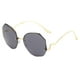 thumbnail image 1 of Gafas de sol poligonales con protección UV irregular sin marco para mujer Talla única, 1 of 6