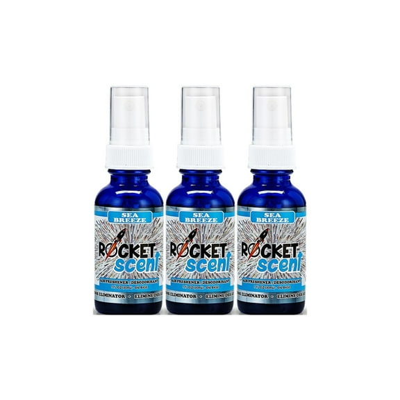 3-Pack Rocket Scent Sea Breeze Concentrated Air Freshener