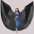thumbnail image 4 of Bewildely Ala de danza del vientre de 360 ​​grados, disfraces para adultos, accesorios de baile profesional para mujeres, accesorios para Kits de decoración para fiestas Negro, 4 of 6