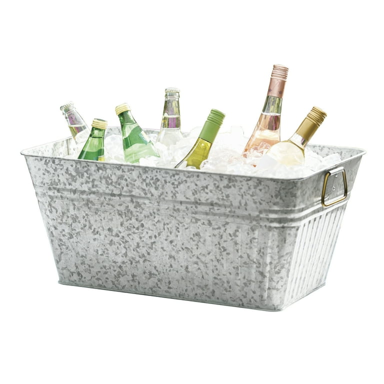 Better Homes & Gardens Large Rectangular Galvanized Tub