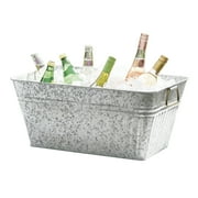 Better Homes & Gardens- Galvanized Large Rectangle Tub, BH28-056-099-29, 22 in L x 15 in W x 10 in H