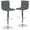 Gray, variant on Flash Furniture Sammie 2 Pack Contemporary Button Tufted White Vinyl Adjustable Height Barstool with Chrome Base