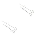 thumbnail image 2 of Baohd Stainless Steel Crochet Hook Portable Hand Held Ergonomic Professional Reusable Sewing Shop Weaving Needles Tool Long and Short 2Set, 2 of 6