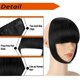 thumbnail image 3 of Flequillo Extensión De Pinza Para El Cabello Flequillo Francés Clip En Grueso Natural Frente Completo Flequillo Limpio Flequillo Recto Con Patillas Postizo De Una Pieza Negro Oscur, 3 of 5