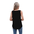 thumbnail image 2 of Womens Loose Fit Casual Flowy Tank Tops Sleeveless Summer Tops Black S, 2 of 9