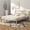 Natural, variant on Costway Twin Size Wooden Platform Bed Frame with Headboard Mattress Foundation Walnut