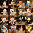 thumbnail image 2 of Stuffed Plush Animals Toys Hand Finger Puppet Kawaii Dolls Educational Baby Toys Learning & Education Monkey Tiger Children Gift, 2 of 5