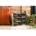 thumbnail image 3 of School Buses Yellow Grey White Bus 10 x 10 Wood Tabletop Sign Plaque, 3 of 4