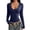 Navy #115, variant on WULMLEO V Neck Cable Knit Sweaters for Women 2026 Long Sleeve Ribbed Fitted Pullover Tops Business Casual Fall Shirts Gray S
