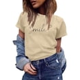thumbnail image 4 of MEICHEN Women's Heart Graphic T Shirt Casual Short Sleeve Crew Neck Loose Fit Tee Summer Fashion Clothing for Women, 4 of 5