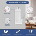 thumbnail image 5 of Vinyl Record Wall Mount,18 PCS Acrylic Vinyl Record Holder Self Adhesive Clear Vinyl Display Shelf, 5 of 5