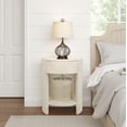 thumbnail image 2 of New Pacific Direct Zivon Round Nightstand/Side Table in Whitewash, 2 of 11
