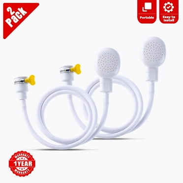 Portable Hand Held Shower Head, Pet Shower Spray Head with Hose, Garden Tube Sprayerr, Bath Tub Sink Faucet Attachment