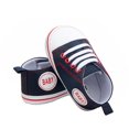 thumbnail image 2 of Franhais Baby Canvas Shoes, Soft Sole First Walkers Sneaker, Infant Lace-up Anti-slip Flat Shoes, 2 of 7