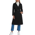 thumbnail image 2 of INSPIRE CHIC Women's Collar Fashion Pockets Zip Winter Long Trench Coats, 2 of 4
