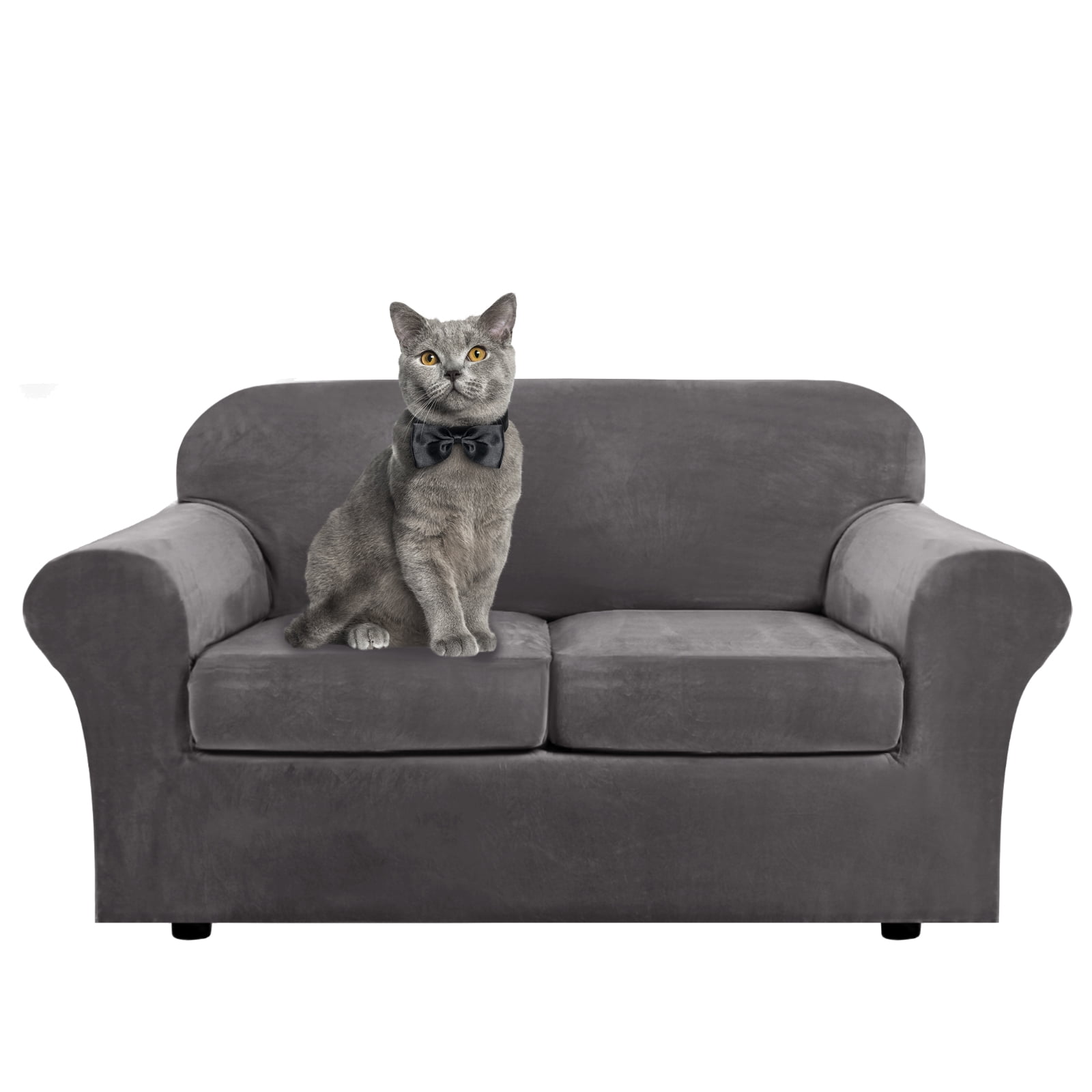 SHANNA Stretch Sofa Covers Velvet Couch Covers for Armchair/Loveseat/Sofa Cushion Cover