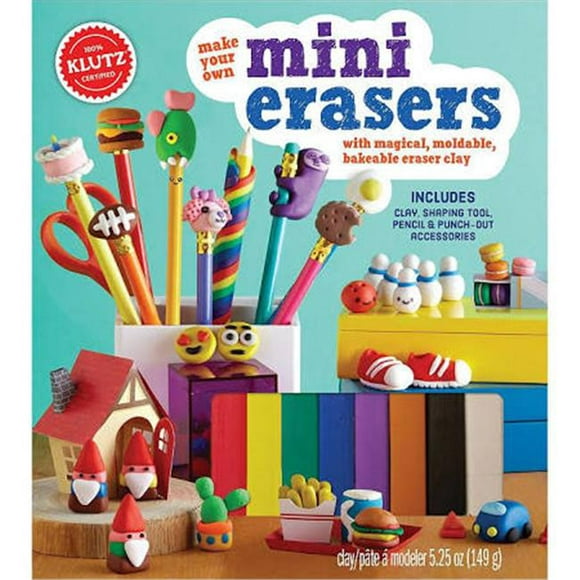 Klutz K803750 Make Your Own Mini Erasers Kit - Multicolor
