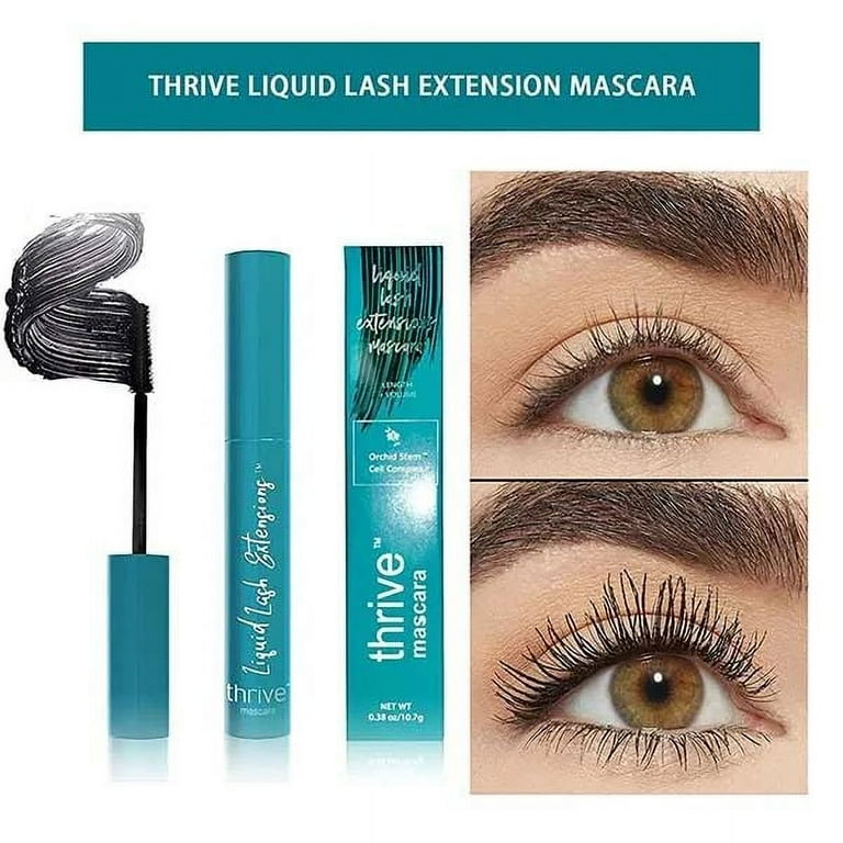Thrive Causemetics Liquid Lash Extensions Mascara Crystal Brown Black Full  Size 10.7g/0.38oz