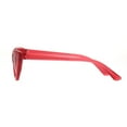 thumbnail image 3 of Girls Kid Size Gothic Cat Eye Pimp Color Lens Plastic Sunglasses Red, 3 of 4