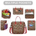 thumbnail image 2 of Red Christmas Ornament Pattern Womens Lunch Box for Work,Insulated Large Lunch Bag for Tween and Teen,Loncheras Para Mujer,Leakproof Adult Lunch Bag for Work,Beach,Travel,Picnic,Camping, 2 of 7