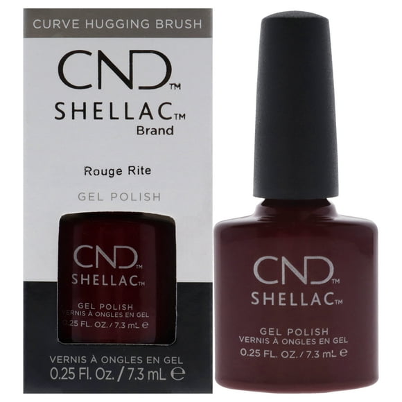 Shellac Nail Color - Rouge Rite by CND for Women - 0.25 oz Nail Polish