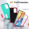 thumbnail image 2 of for Samsung Galaxy A54 5G Case, Samsung A54 5G Phone Case with Built in Kickstand, Shockproof/Dustproof/Drop Proof Military Grade Protective Cover for Galaxy A54 5G,Light Blue/Rose, 2 of 14