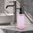thumbnail image 6 of Unique Bargains 1 Pc Elegant Twill Pattern Soap Pump Dispenser for Bathroom 16.9oz Pink Black, 6 of 6
