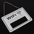 thumbnail image 3 of LYUMO Wi-Fi Mot de Passe Signe, Mot de Passe Affichage Signalisation Mur Suspendu Café Librairie Tableau Noir Suspendu Rétro, Signalisation Rétro, 3 of 8