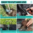 thumbnail image 2 of AKDSteel Durable Woven Geotextile Fabric, 3.2oz Heavy Duty Weed Barrier For Driveway, Effective Garden Weed Control And Landscaping Ground Cover, 2 of 7