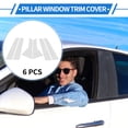 thumbnail image 2 of Unique Bargains 6 Pcs Door Pillar Window Trim for Kia Sportage 2023-2024 Chrome Silver Tone, 2 of 8
