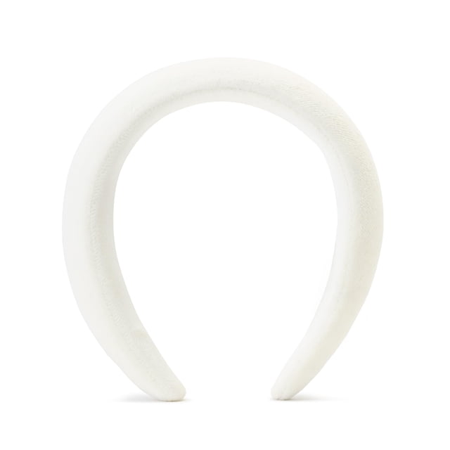 Diadema de algodón orgánico Ogee para lavarse la cara - Diadema blanca orgánica certificada para el cuidado de la piel - Diadema de spa y maquillaje