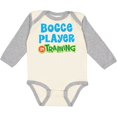 thumbnail image 3 of Inktastic Bocce Player in Training Boys or Girls Long Sleeve Baby Bodysuit, 3 of 5