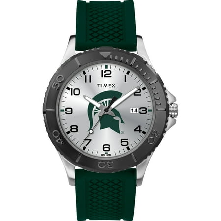 Michigan State Spartans College Watches Timex - NCAA Tribute Collection Gamer Crimson Men's Watch, Michigan State Spartans ()