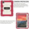 thumbnail image 5 of Rugged Case for iPad Air 11 Inch 2024 A2902/A2899/A2900, Heavy Duty Protection Case with Shoulder Strap + Pencil Holder + 360° Rotating Hand Strap + Kickstand 3 In 1 Cover, Red, 5 of 11