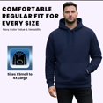 thumbnail image 6 of BILLIONHATS 12 Pack Of Wholesale Hoodie Sweatshirts, Men Womens Unisex Hoodies Cotton Blend, Bulk Adults Sweatshirt, Homeless Donation NAVY LARGE, 6 of 7