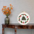 thumbnail image 3 of Kit de inicio de bordado estilo navideño con patrón para adultos principiantes Árbol de Navidad, 3 of 9