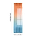 thumbnail image 3 of Gradient Sheer Curtains 96 x 52 Inch Semi Transparent Window Drapes Light Filtering Curtains for Living Room Bedroom Patio Modern Home Decor Machine Washable Curtains for Farmhouse Vintage Decor, 3 of 7