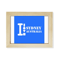 thumbnail image 1 of Sydney Australia Escritorio de madera Arte Pintura 6x8 pulgadas marco de foto foto, 1 of 4