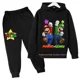 thumbnail image 1 of Sudadera con capucha de Super Mario Bros para niños y niñas, conjunto de Sudadera con capucha de dibujos animados para bebés, ropa con capucha de Anime, Jersey de manga larga y pantalones, 1 of 1