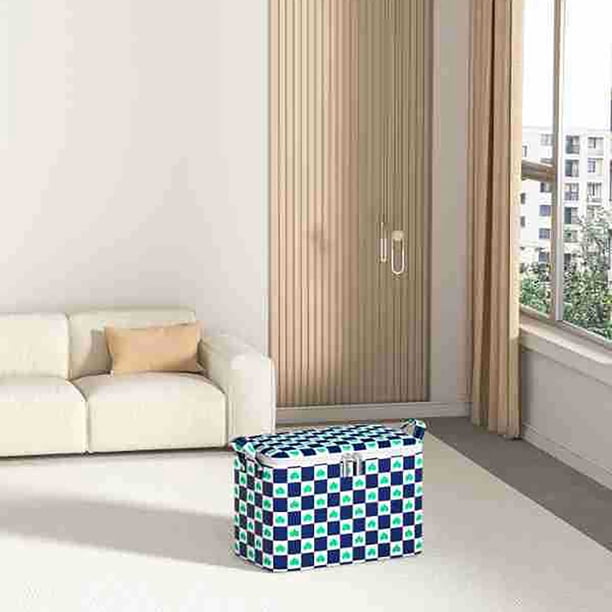 Almacenamiento de ropa de tela, bolsa de almacenamiento de edredón, diseño plegable, portátil, material resistente, para dormitorio, alta capacidad, organizador de ropa, almacenamiento de