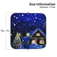 thumbnail image 2 of Sigee Christmas Night for Water-Resistant, Heat-Resistant, Non-Slip Leather Coasters Set, Ideal for Coffee Table, Office, Bar, Home Decor-Square, 2 of 6