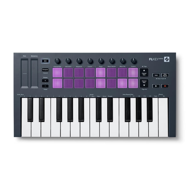 Teclado MIDI de 25 Mini Teclas FLKEY MINI NOVATION negro 20x5.2x39 NOVATION