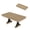 Natural, variant on 71 Inch Rectangular Dining Table for 6-8 People, Heavy Duty Dinner Table with 2 Storage Drawers, Multi-use Table for Dining Room Kitchen Office - Black