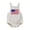 Beige, variant on Baby Boy Girl 4th of July Outfit Sleeveless Corduroy Overalls USA Flag Embroidery Romper Independence Day Clothes(Light Blue,12-18 Months)