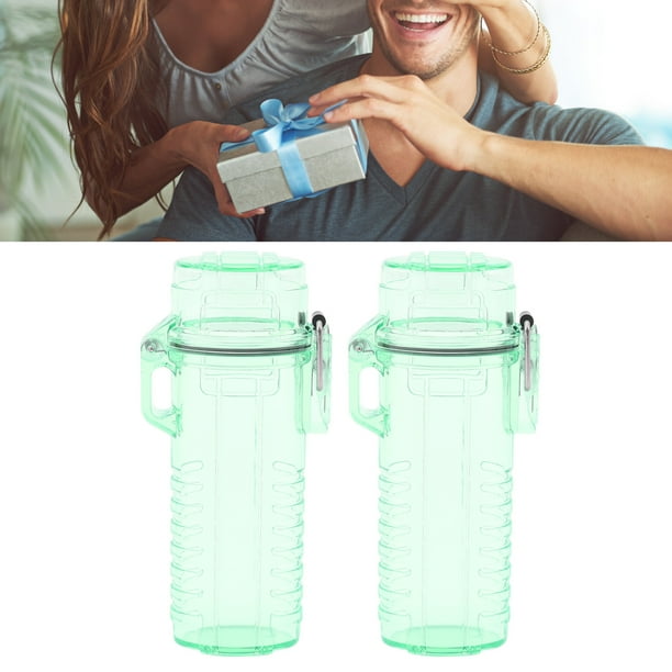 Funda para Encendedor Impermeable Transparente Protege el Encendedor y el Humo Almacenamiento de Cigarrillos Ligero y Compacto 2 uds ANGGREK Otros